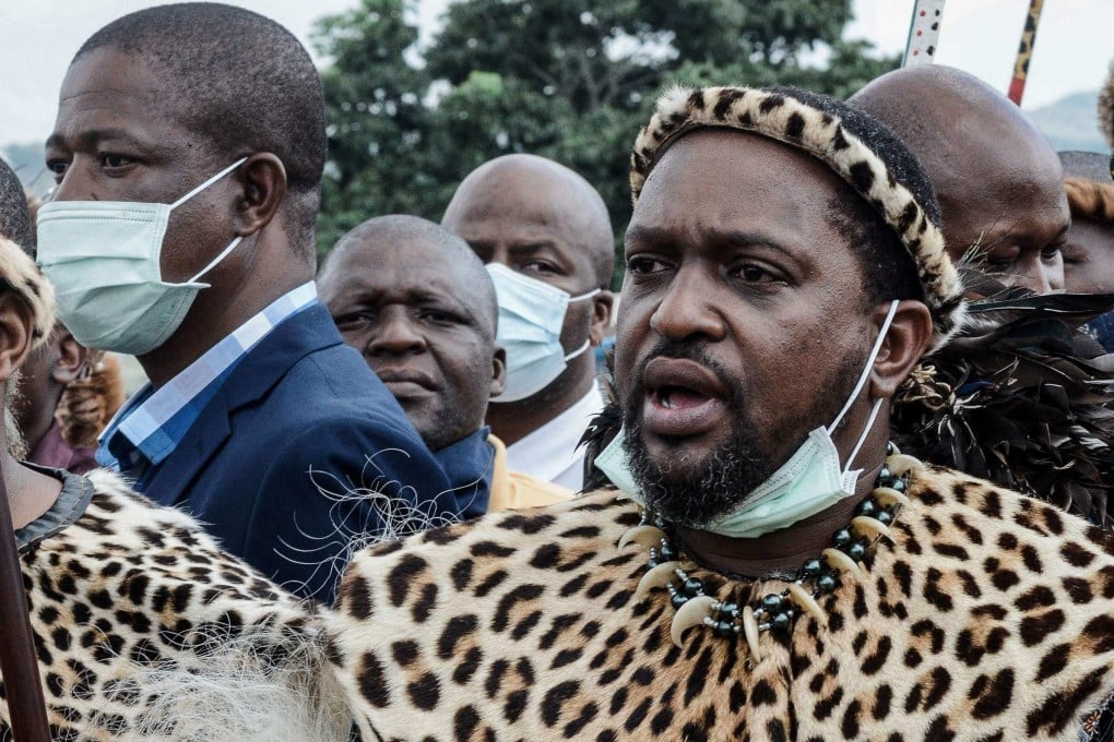 Zulu monarch Misuzulu Zulu in 2021. A spokesman for the king said on Sunday the monarch has undergone medical tests following the sudden death of a close adviser, amid suspicions the adviser was poisoned. Photo: AFP