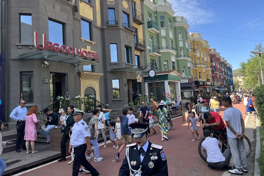 Juulchin Street in Mongolia’s capital Ulaanbaatar is a popular thoroughfare lined with cafes and restaurants that is car-free between 6am and 9am. Photo: Mavis Teo