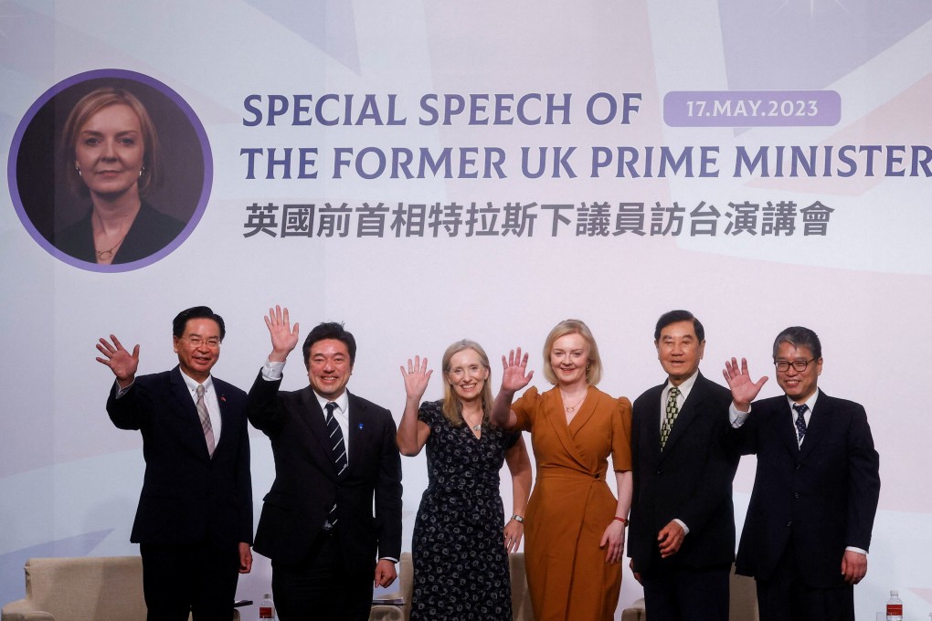 Former British Prime Minister Liz Truss on her visit to Taipei, Taiwan in May. Photo: Reuters