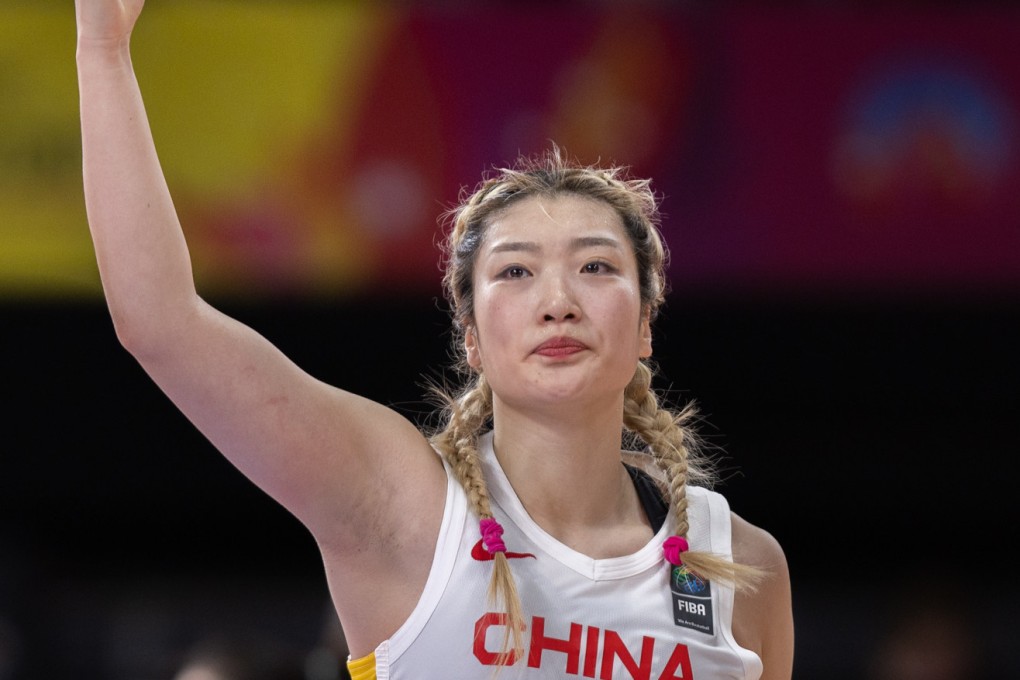 Li Meng of China celebrates during the final against Japan at the 2023 FIBA Women’s Asia Cup in Sydney, Australia, July 2, 2023. Photo: Xinhua