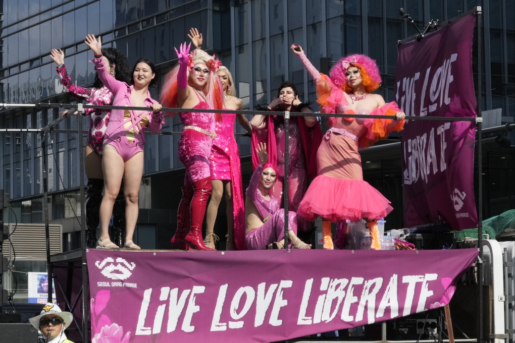 The Seoul Queer Culture Festival was celebrated on Saturday amid opposition from some protesters. Photo: AP