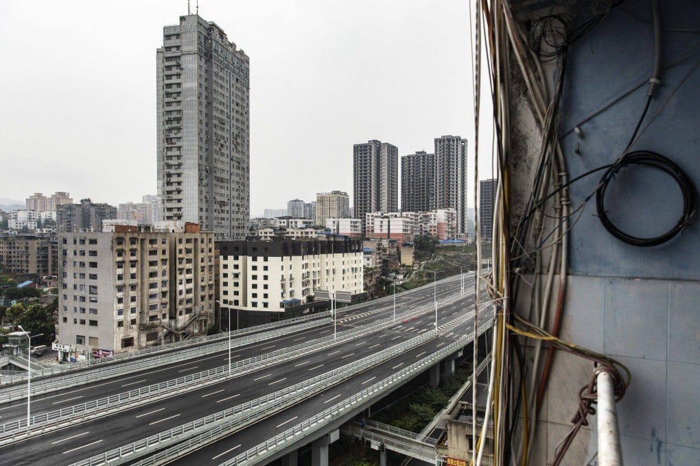 The stalled Fengxin Expressway project in Zunyi, Guizhou province. Photo: Bloomberg