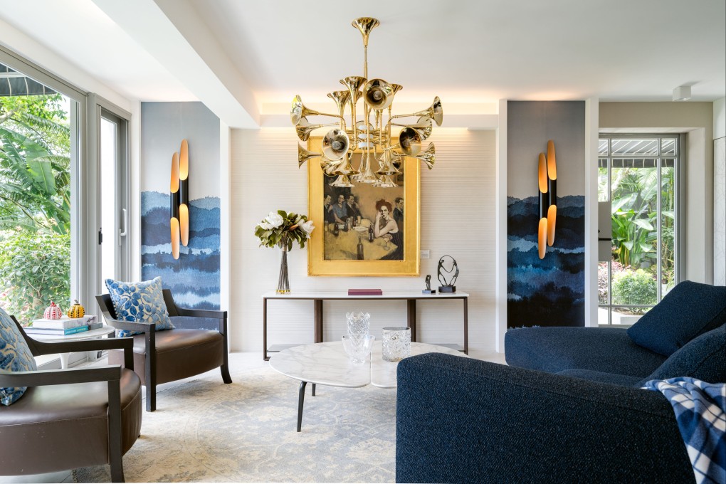 The living room of Wilson Fung’s house in Sai Kung in Hong Kong’s New Territories. Fung has renovated multiple properties for himself and friends. This project had him “thinking of Bali”. Photo: Eugene Chan