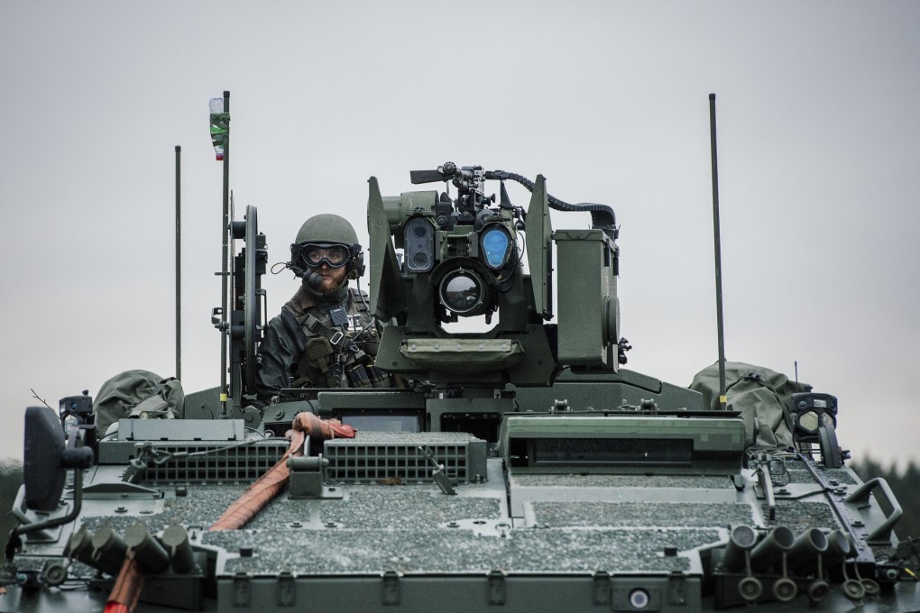 A Swedish armoured vehicle. Sweden and Finland applied for Nato membership last year, ditching long-held policies of military non-alignment. File photo: AFP