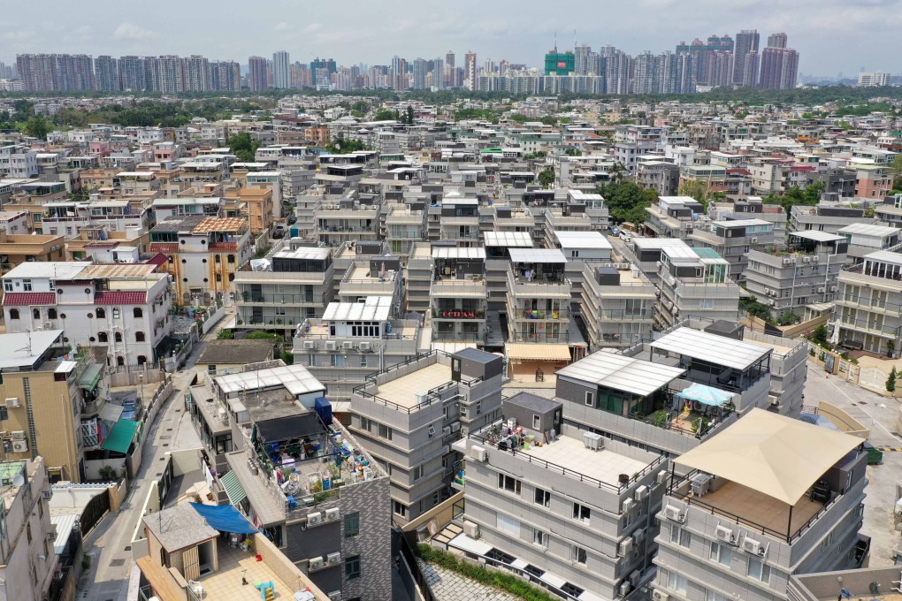 An aerial view of village houses in Yuen Long in 2019. Photo: Winson Wong