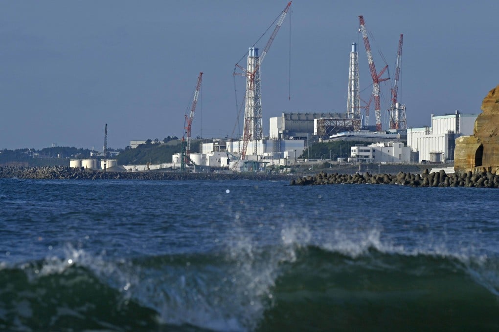 From the town of Futaba in northeastern Japan, the Fukushima Daiichi nuclear power plant is shown on July 4, 2023. Photo: Kyodo