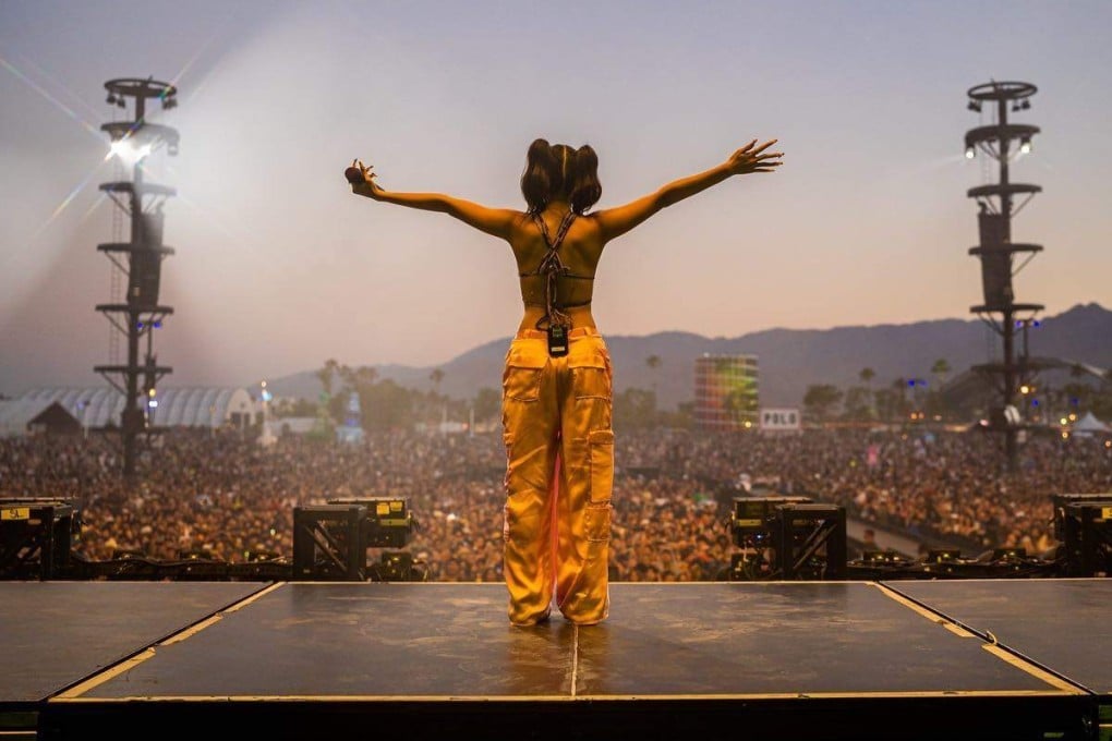 Thai rapper Milli during her performance at Coachella festival in the United States. Photo: @phuckitol/Instagram