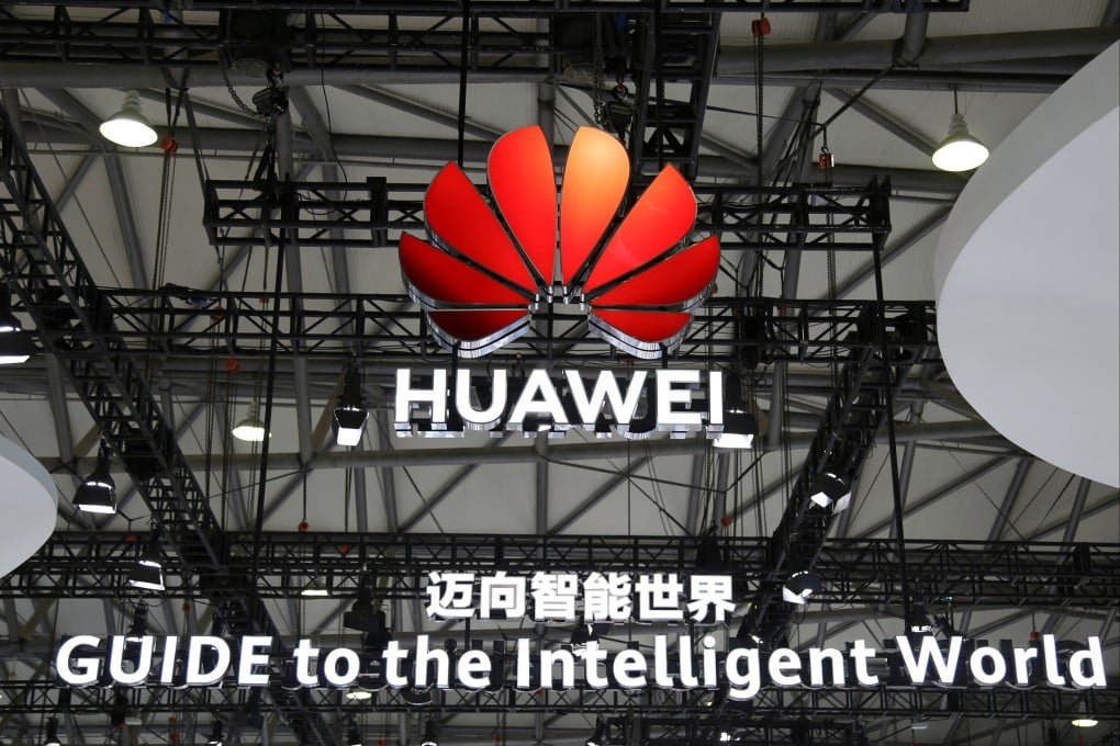 The Huawei logo is seen at its booth during the Mobile World Congress in Shanghai in June. Photo: Reuters