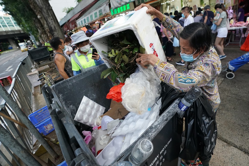An industry group has urged the government to delay its plan to charge for garbage bags. Photo: Felix Wong