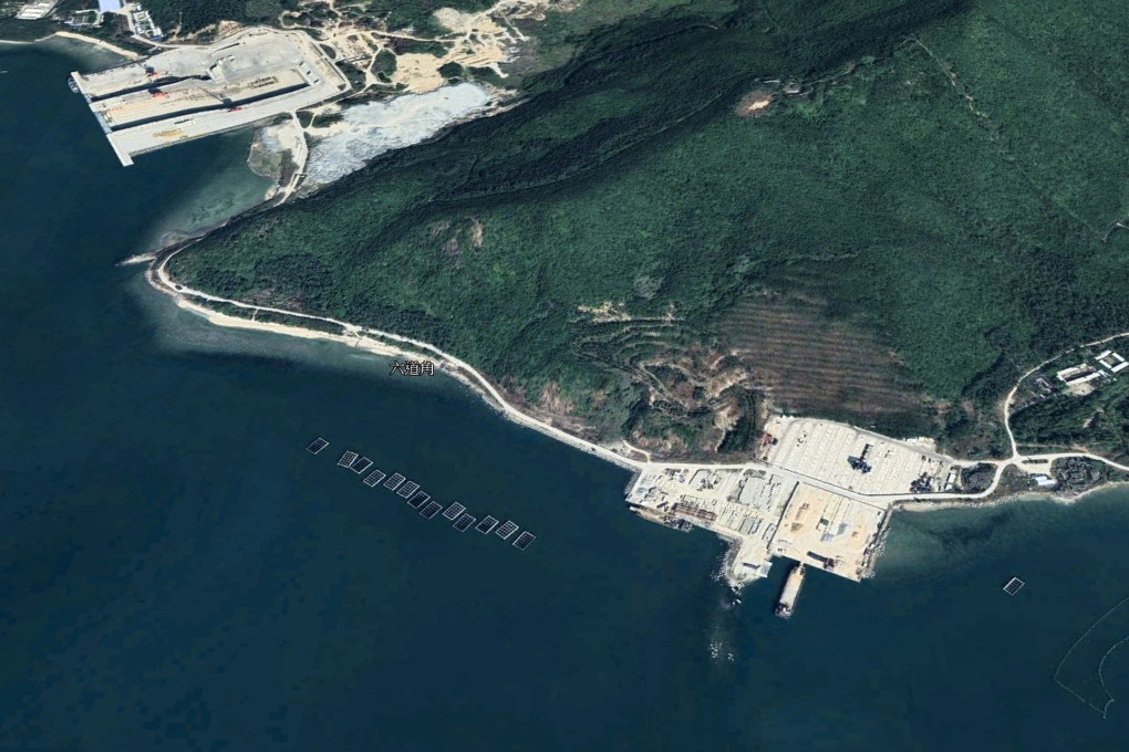 Satellite imagery of the Yulin naval base at Sanya in southern China shows new construction and expansion projects have started in the past year. Source: Google Earth