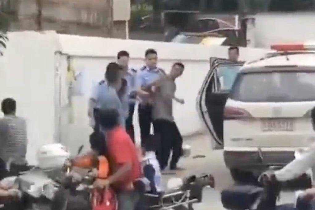 Authorities in Guangdong province say a man has been detained after six people were killed at a kindergarten Monday morning. Photo: Weibo