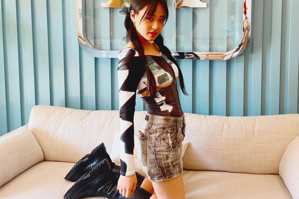 K-pop idol Bibi in a Y2K-inspired outfit. Fashion trends from the early 2000s are far from dead. Experts explain why. Photo: Instagram/@nakedbibi