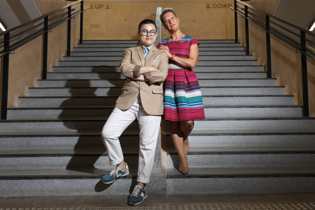 LGBTQ couple Betty Grisoni (right) and Abby Lee Hui-yeng’s Neo Transformation Coaching offers unique support for members of Hong Kong’s queer community, and was born out of the pair’s ‘passion’ for helping others. Photo: Xiaomei Chen