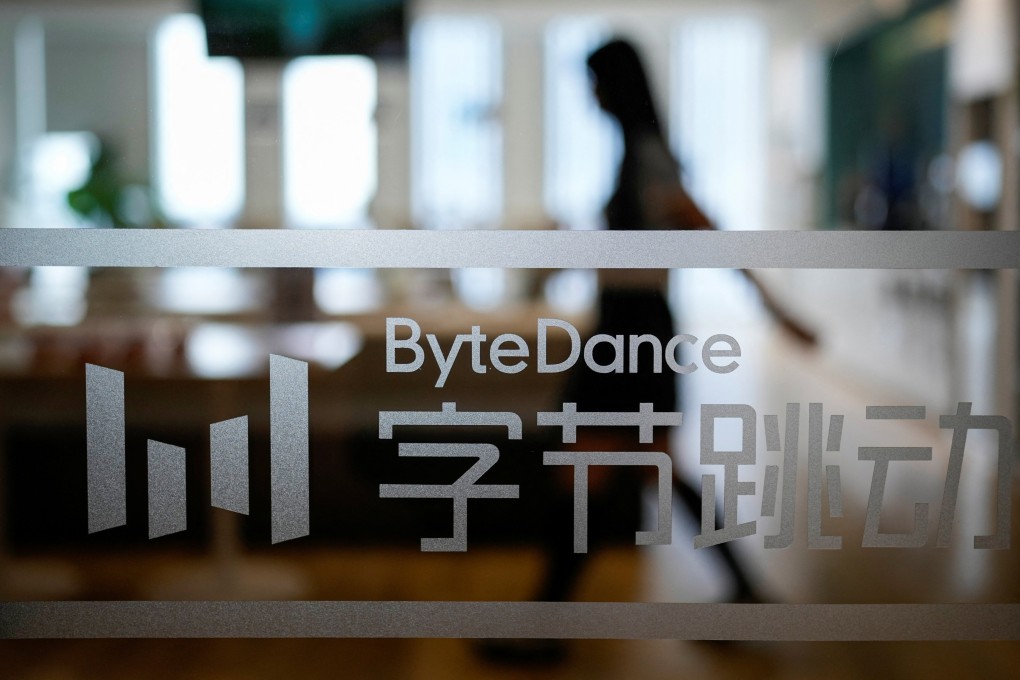 The ByteDance logo seen at the company’s office in Shanghai on July 4, 2023. Photo: Reuters