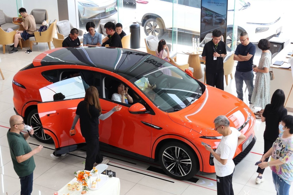 Xpeng’s G6 sport-utility vehicle starts at 225,000 yuan (US$31,471). Photo: Xpeng Weibo