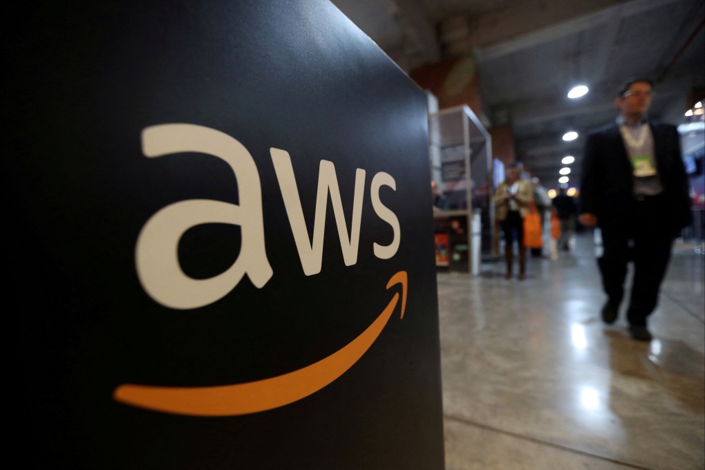 The logo of Amazon Web Services seen during the 4th annual America Digital Latin American Congress of Business and Technology in Santiago, Chile, on September 5, 2018. Photo: Reuters