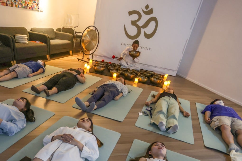 A sound-healing session in Hong Kong led by Tibetan singing bowl master Tsering Ngodup. We look at how the ancient practice works and how it can help relieve stress and related ailments for city dwellers. Photo: Jonathan Wong