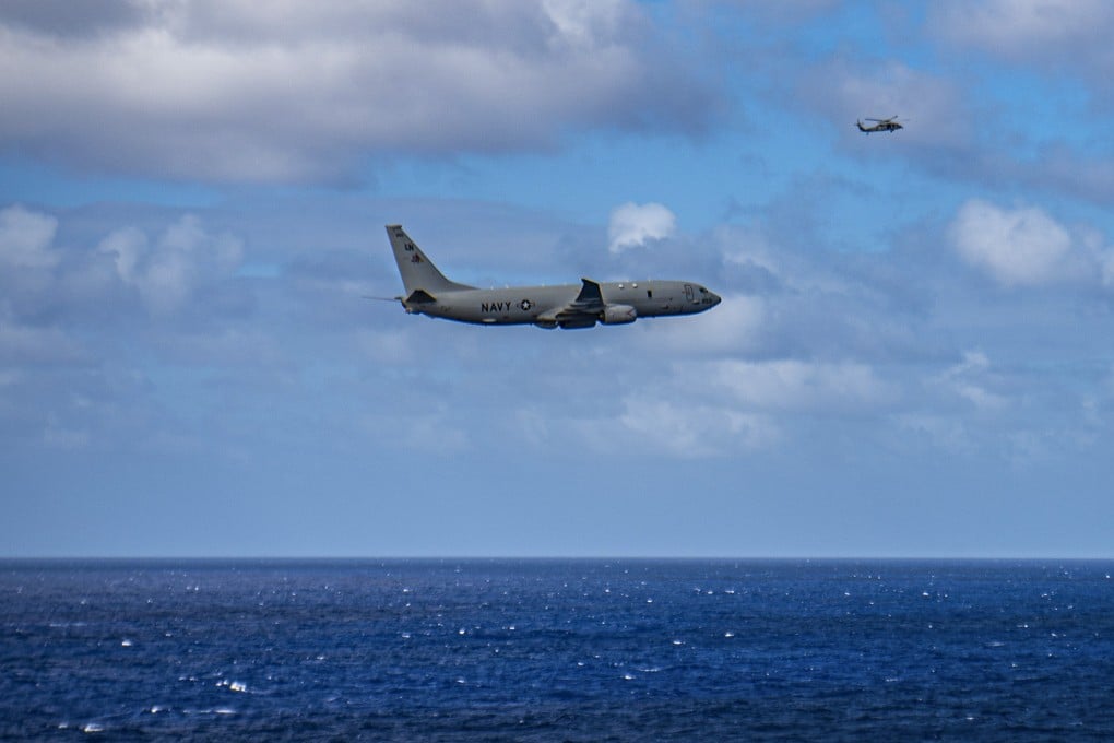 Taiwan’s defence ministry said a US Navy P-8A Poseidon aircraft transited through the sensitive airspace on Thursday. Photo: US Navy