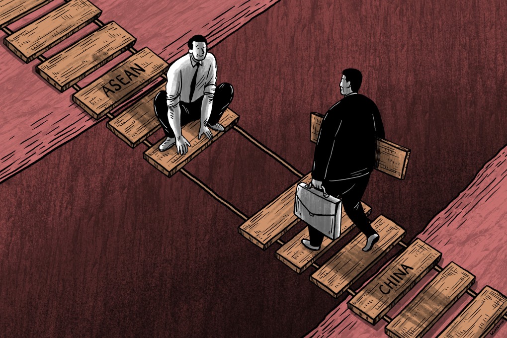 China and its Asean trade partners are bolstering ties and making it easier to transport goods. Illustration: Lau Ka-kuen