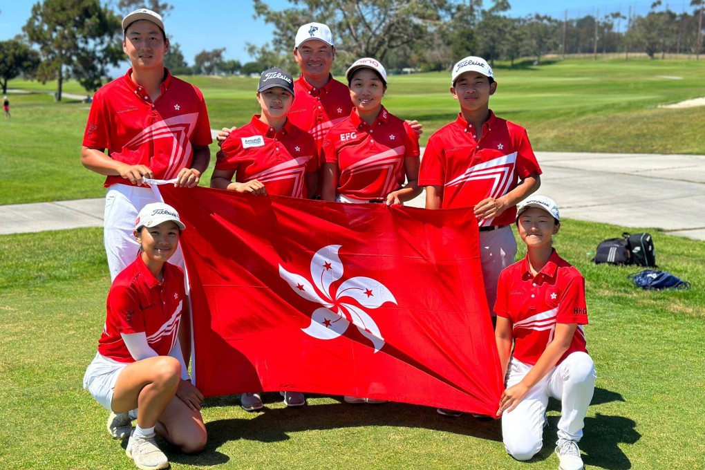The Hong Kong team at the IMG Academy Junior World Golf Championship 2023 in California. Photo: HKGA