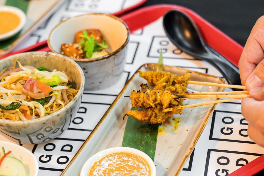 Chicken satay made using Good Meat’s cultivated chicken, approved for sale in Singapore since 2020. Asia is at the forefront of efforts to cultivate meat, and make other proteins, in laboratories. Photo: Good Meat