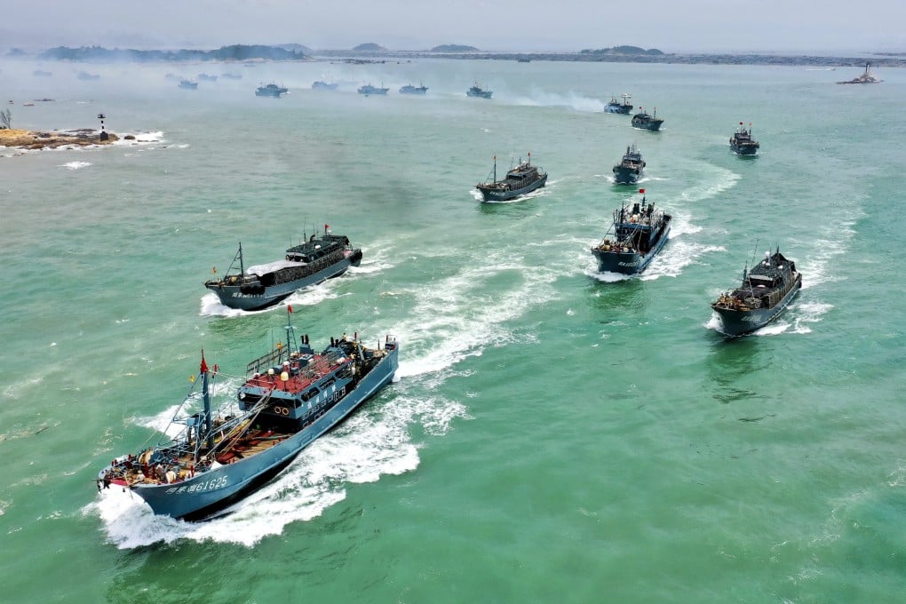 Fishing boats sail out of a fishing port in Dongshan county in southeast China’s Fujian province on August 1, 2020. Fisheries subsidies contribute significantly to overfishing, threatening the sustainability of fisheries worldwide. Photo: Xinhua
