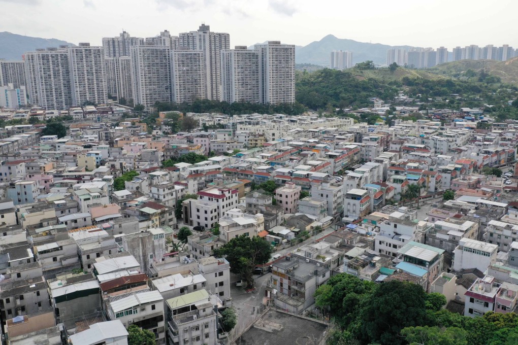 An aerial view of village houses in Yuen Long in 2019. Photo: Winson Wong