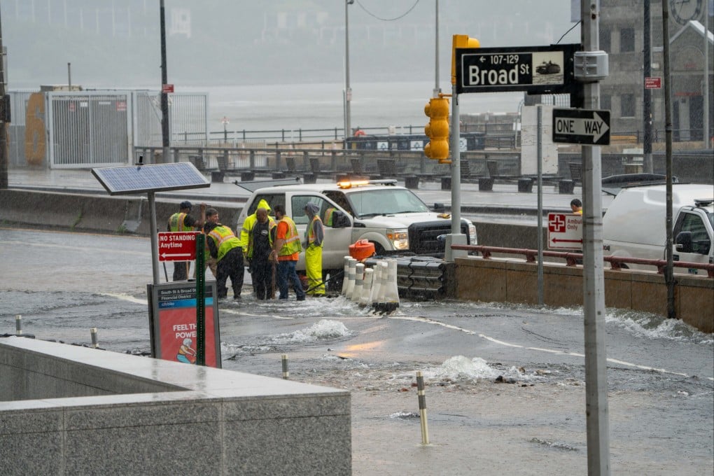 Major flooding in Manhattan, New York on Saturday. Photo: New York Daily News / TNS