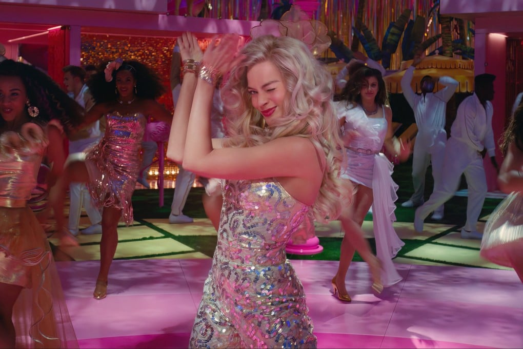 Margot Robbie in a still from “Barbie” (category IIA), directed by Greta Gerwig. Ryan Gosling co-stars. Photo: Warner Bros. Pictures