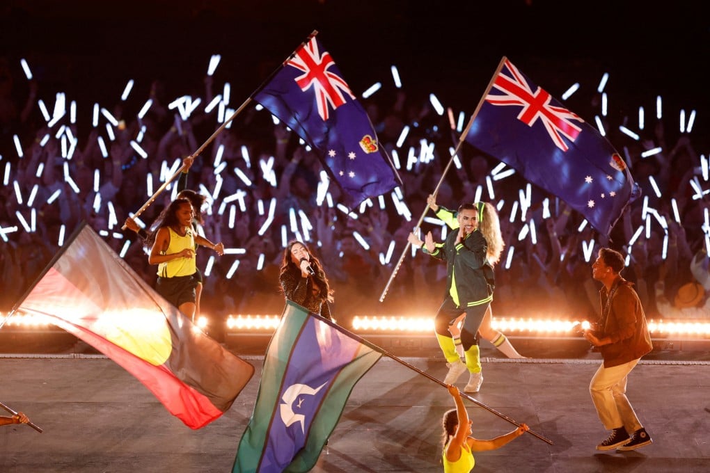 Vanessa Amorosi performs during the closing ceremony of the 2022 Commonwealth Games in Birmingham. Photo: Reuters