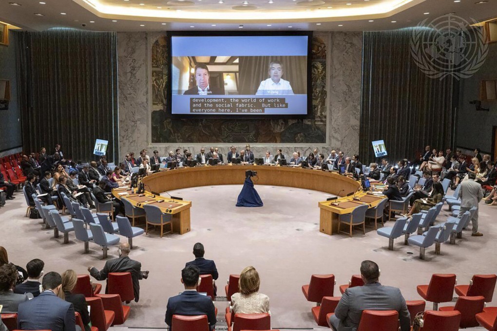 The first-ever UN Security Council meeting on artificial intelligence was held on Tuesday in New York. Photo: UN via AP