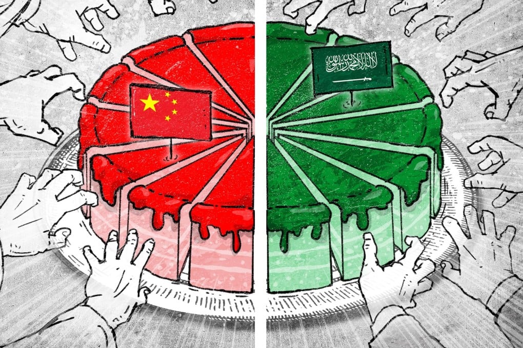 China and Saudi Arabia have repeatedly described bilateral relations as being at “the best stage ever” amid their respective fraying relations with the United States. Illustration: Henry Wong