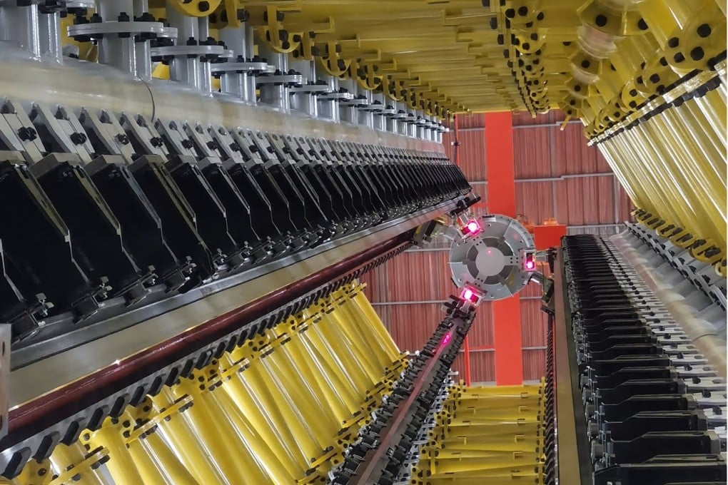 The Microgravity Experiment Facility with Electromagnetic Launch, or MEFEL, in Beijing uses a linear motor to drive objects up and down to replicate the conditions of weightlessness for 4 seconds. Photo: Weibo