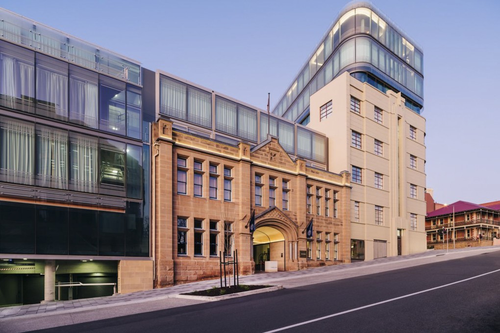 The Tasman, in Hobart, Tasmania, Australia, offers a mishmash of styles and easy access to art, boat tours and more. Photo: Tasman Hotel