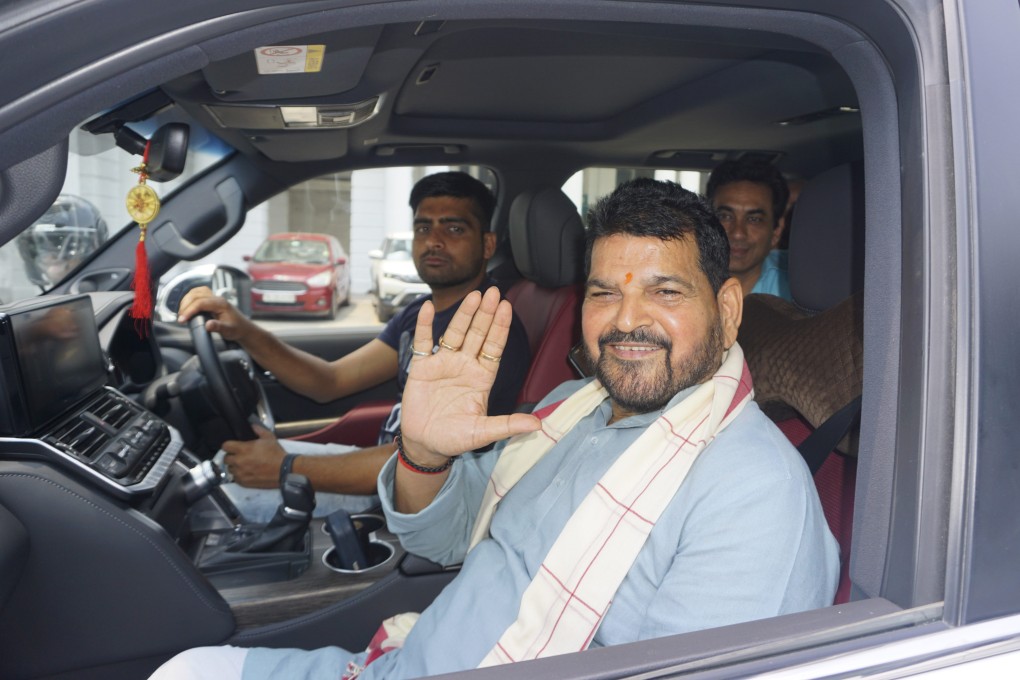 Wrestling Federation of India President Brij Bhushan Sharan Singh in New Delhi, India. Photo: AP