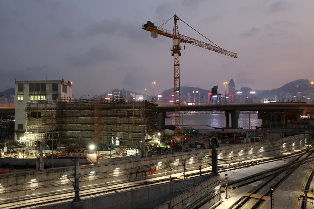 Construction work at Hung Hom MTR station, led by Leighton Contractors (Asia) for the Sha Tin-to-Central rail link. The contractor was found to be cutting corners and doing substandard work, but it received only a HK$40,000 (US$5,100) fine, raising fears about a lack of accountability for shoddy construction work in Hong Kong. Photo: Nora Tam