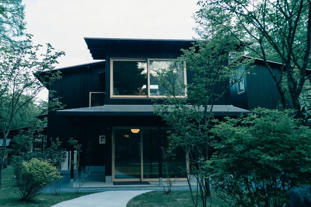The reception pavilion of Shishi-Iwa No 3, one of a trio of boutique hotels in a Japanese mountain town that create a soothing dialogue between architecture and nature. Photo: Harada Kazumasa