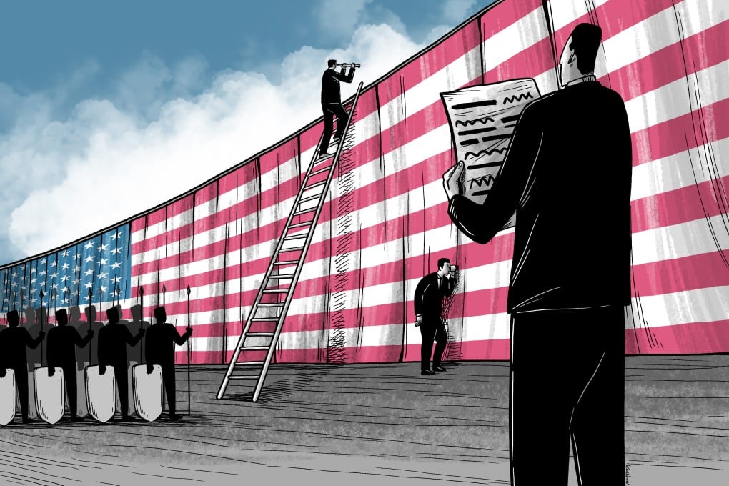 China finds itself on the hard side of a technology war with the US. Graphic: SCMP/Lau Ka-kuen