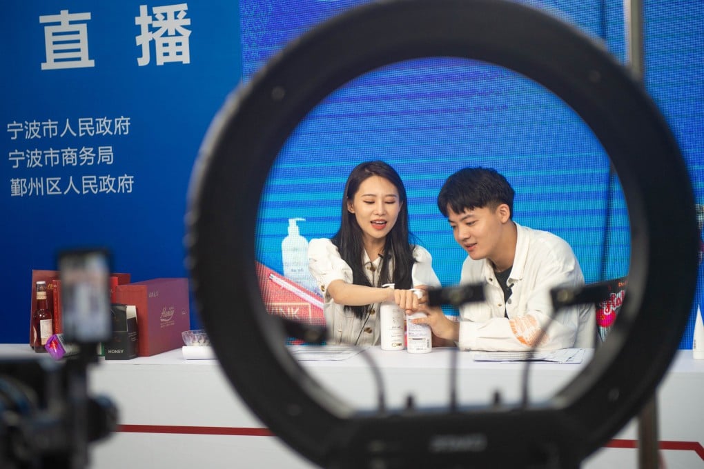 Hundreds of thousands of e-commerce live-streamers in China face competition from artificial intelligence-powered virtual hosts. Photo: Xinhua