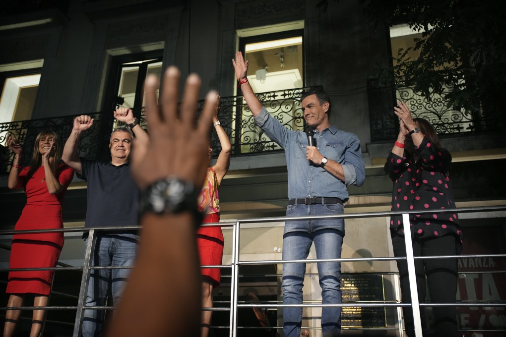 Spain’s Prime Minister Pedro Sanchez has denied his right-wing opponents a majority in parliament. Photo: AP