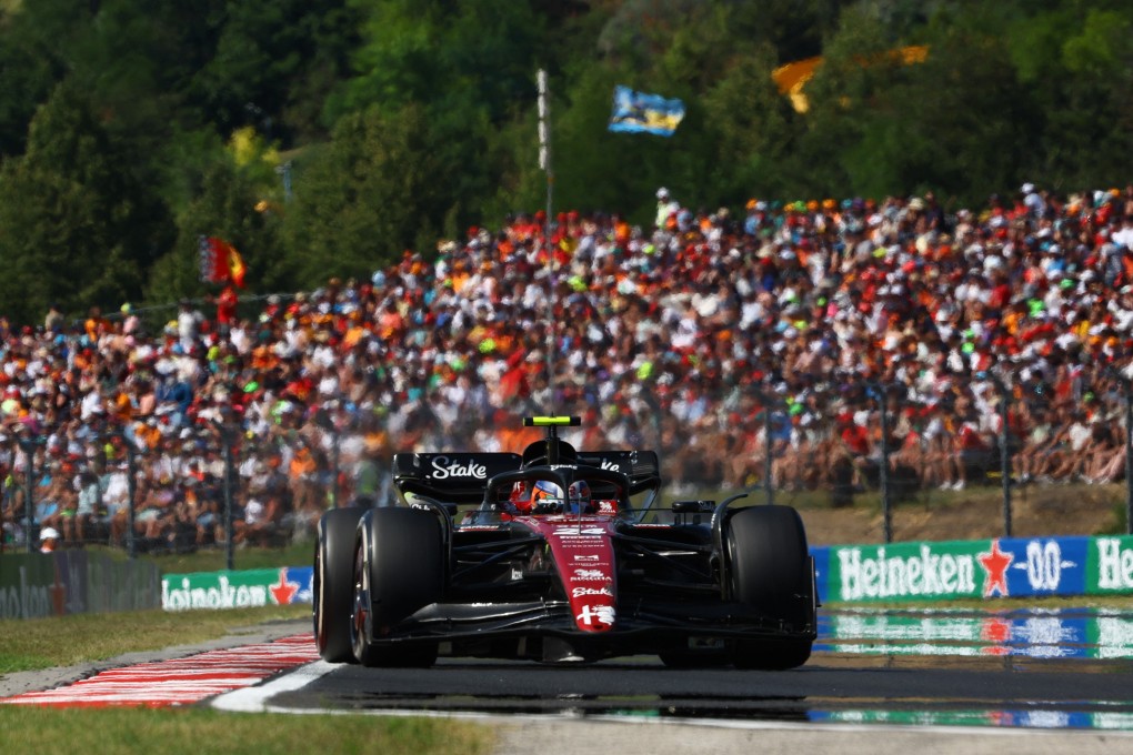 Alfa Romeo’s Zhou Guanyu in action during the Hungarian Grand Prix. Photo: Reuters