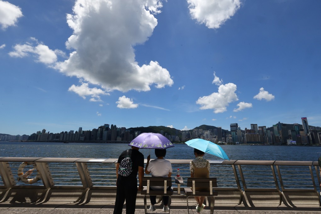Clear skies over Hong Kong’s Victoria Harbour. An approaching typhoon might bring unstable weather later this week. Photo: Dickson Lee