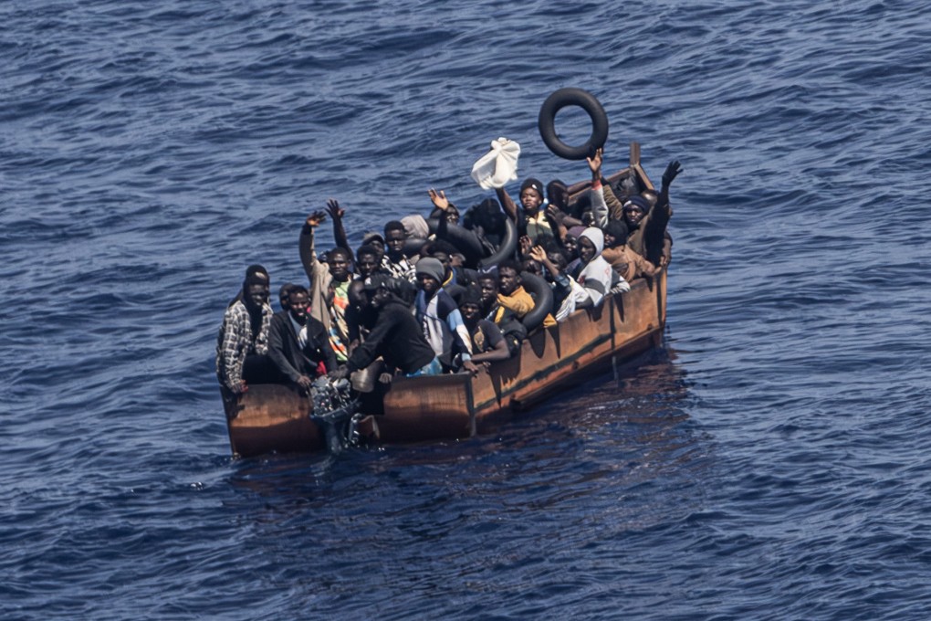Migrants trying to reach the Italian island of Lampedusa from the northern coast of Africa. File photo: EPA