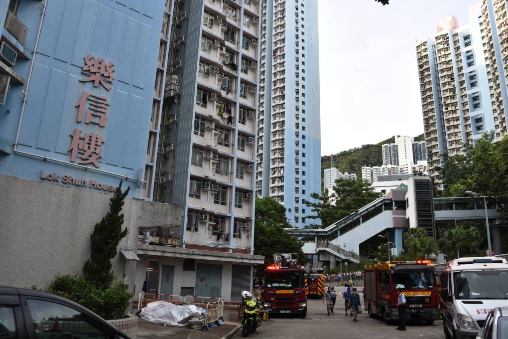 Emergency services at the scene of flat fire that has claimed the life of two of four sisters and left the others in serious condition in hospital. Photo: Handout