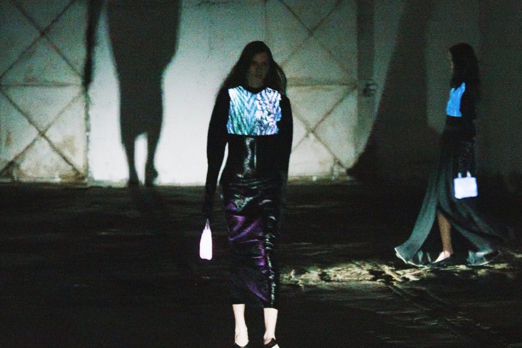Anteprima’s autumn/winter 2023 “Glow in the Dark” collection, unveiled at Milan Fashion Week in February, featured items made from AiDLab’s innovative new AI textile. Photo: Anteprima
