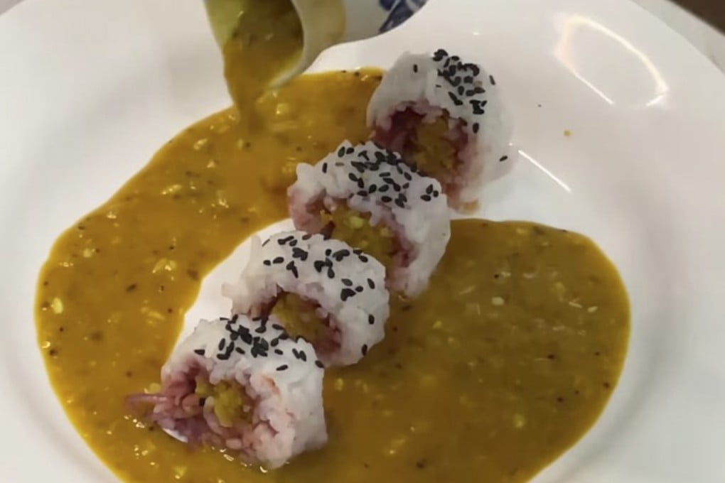 “Indian sushi” fusion dishes, like this lentil rice sushi made by Indian Instagrammer Anushree Bhutada, are trending on social media. But not everyone is happy about it. Photo: Instagram / @anushreebhutada