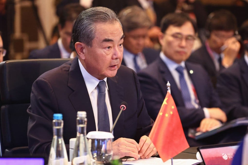 Top Chinese diplomat Wang Yi attends a meeting of foreign ministers from the Association of Southeast Asian Nations in Jakarta on July 13. Photo: dpa