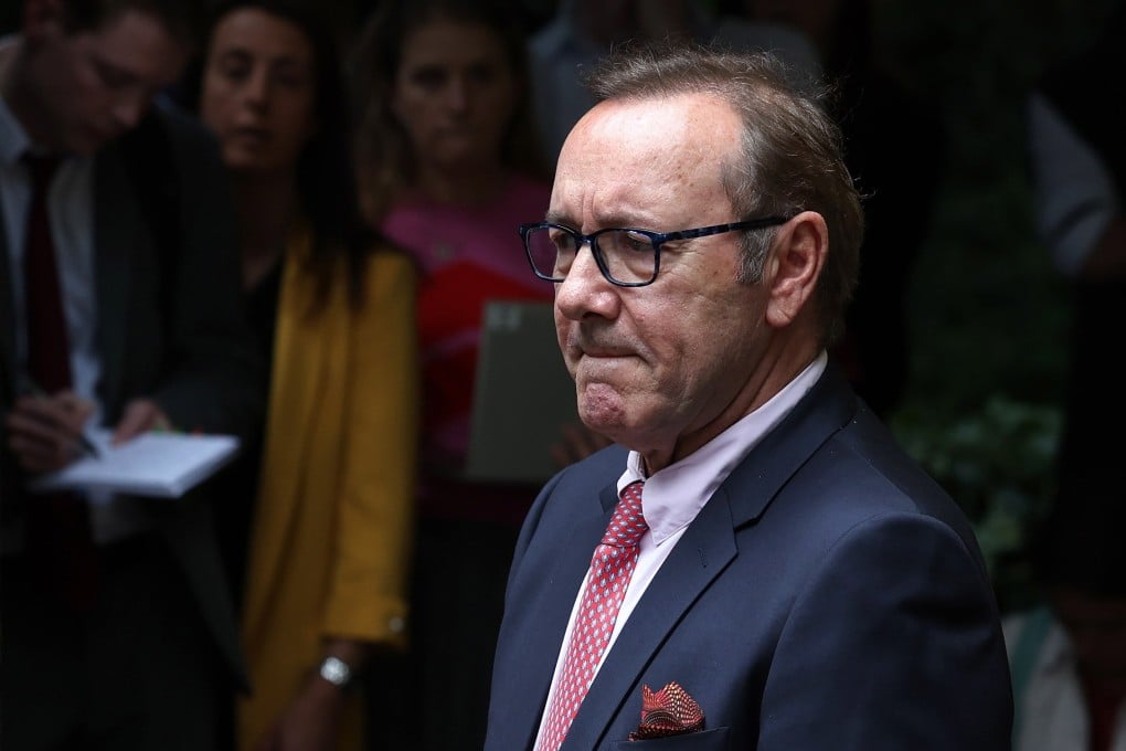 Actor Kevin Spacey speaks with the media outside Southwark Crown Court, London, after he was found not guilty on charges related to allegations of sexual offences. Photo: EPA-EFE