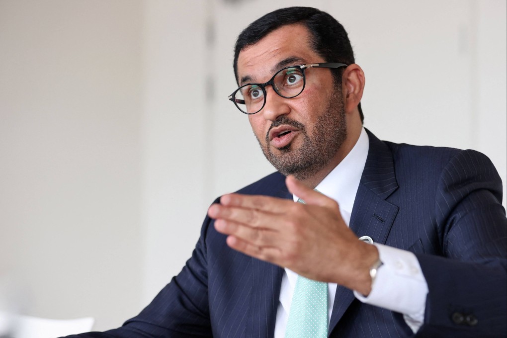 Sultan al-Jaber, and president of this year’s COP28 climate during the 7th Ministerial on Climate Action in Brussels on July 13. Photo: AFP