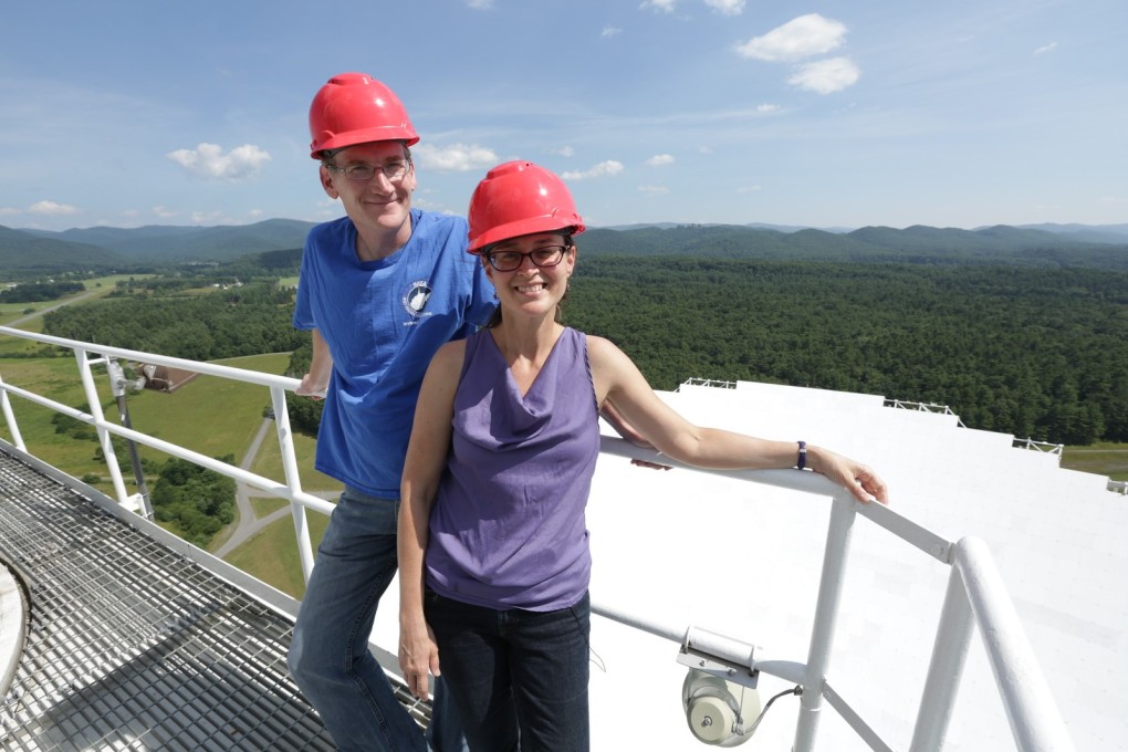 Astrophysicists Duncan Lorimer and Maura McLaughlin, who discovered powerful radio emissions called Fast Radio Bursts, or FRBs, are among this year’s seven Shaw Prize winners being honoured for their academic and scientific research. Photo: Scott Lituchy / West Virginia University